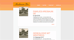 Desktop Screenshot of kreibaum.de